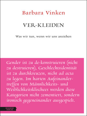 cover image of Ver-kleiden
